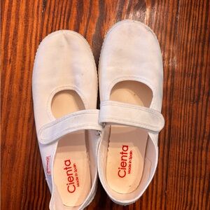 Cienta Classic White Kids Dress Shoes